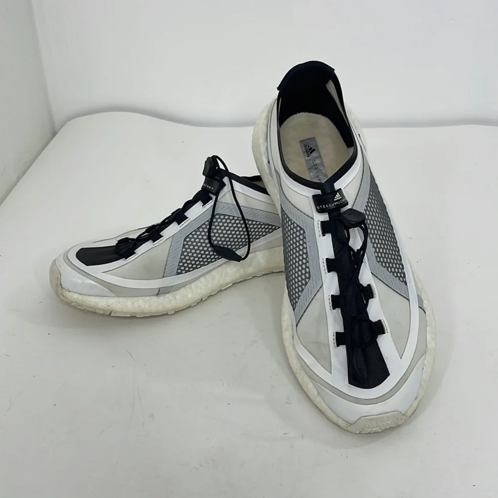 Adidas Stella McCartney Shoes PulseBoost HD Women’s 9.5 White Cream Laces G28329 - Picture 17 of 17